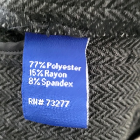 💕 Apt 9 Blazer Houndstooth Plaid charcoal gray black - Picture 10 of 10